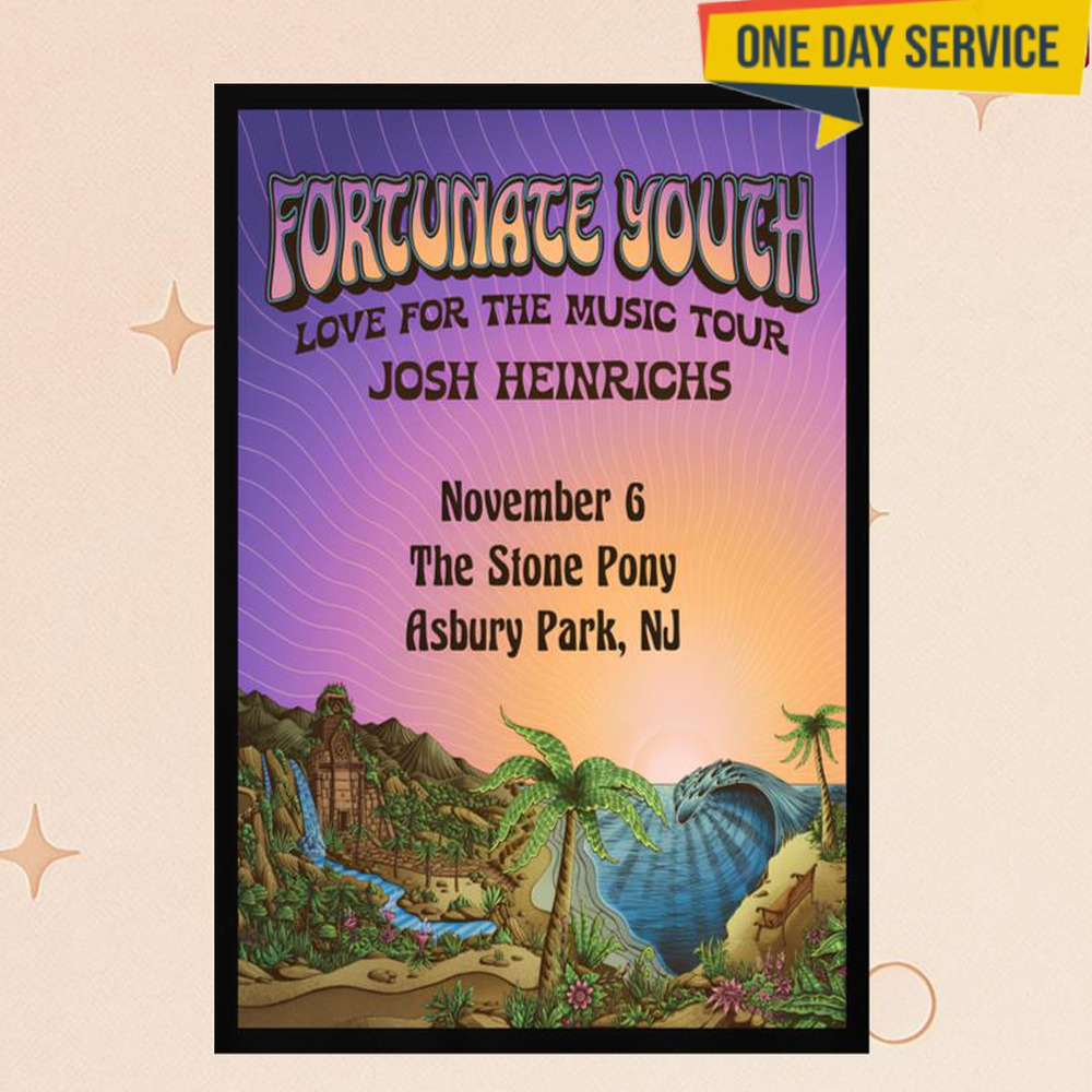 Fortunate Youth November 6 2025 At Asburi Park Nj Poster